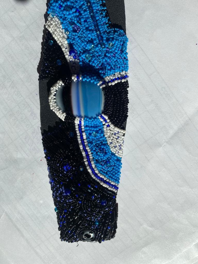 Blue Agate Cuff