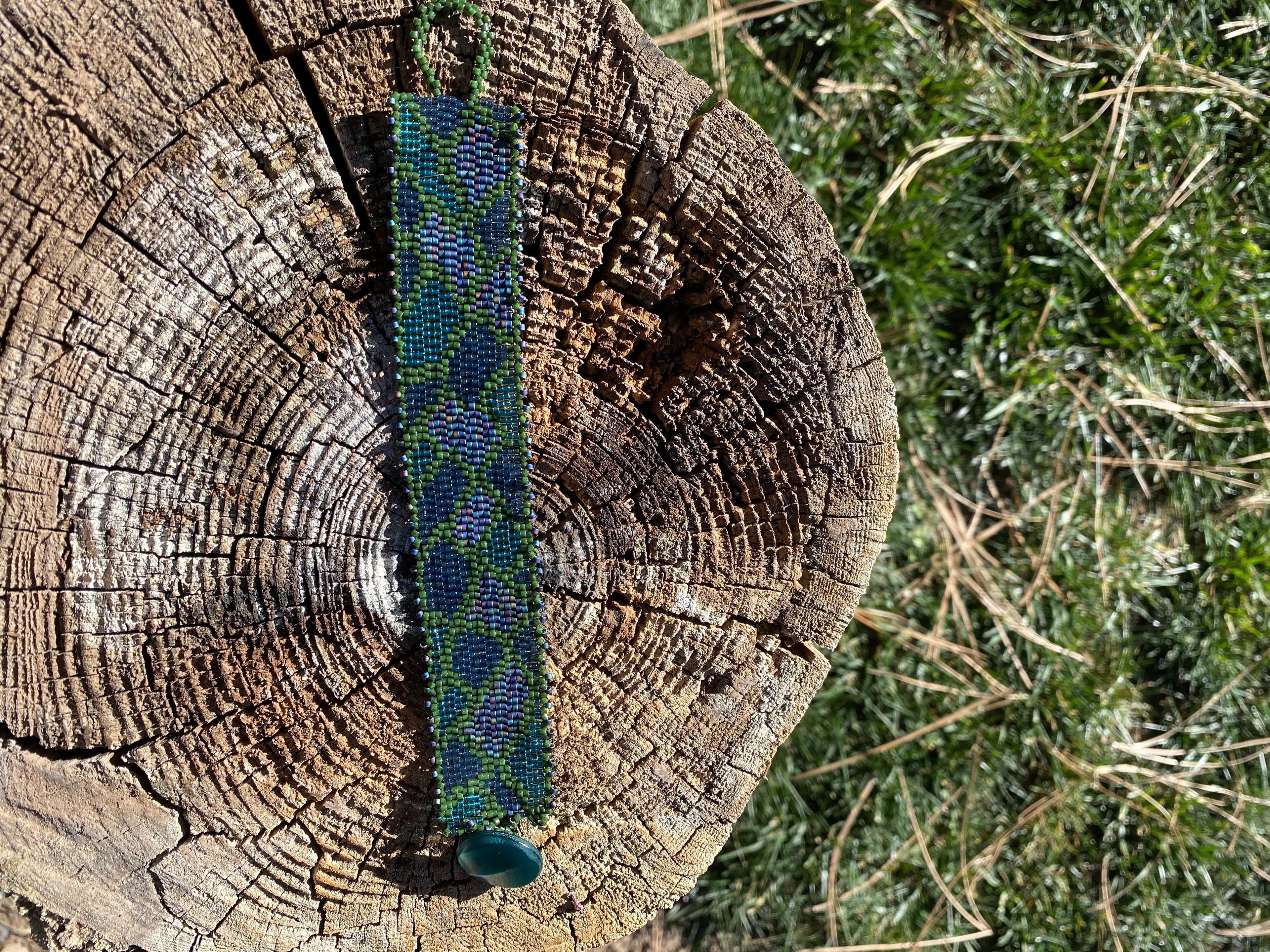 Teal Iridescent Bracelet